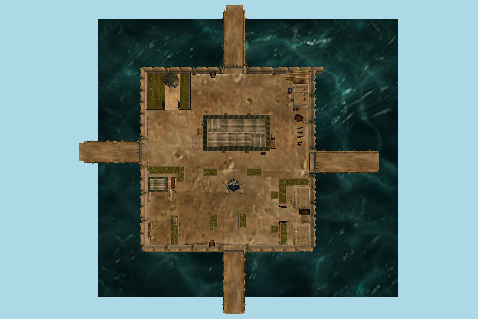 Lorencia City from Mu Online Game 3d model