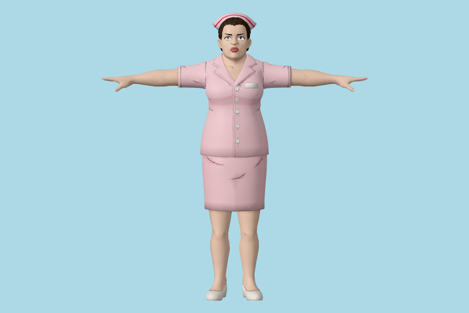 One Punch Man World - Nurse Girl B 3d model