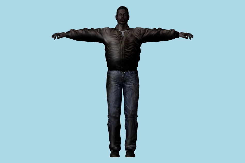 Resident Evil: Chronicles - Civilian Zombies 3d model