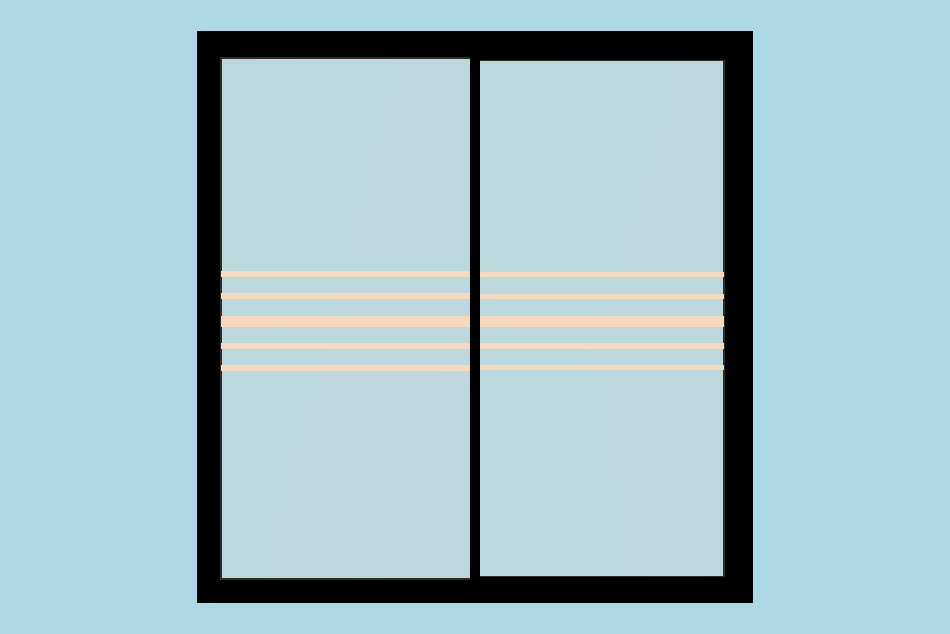 Titanium Alloy Sliding Door 3d model