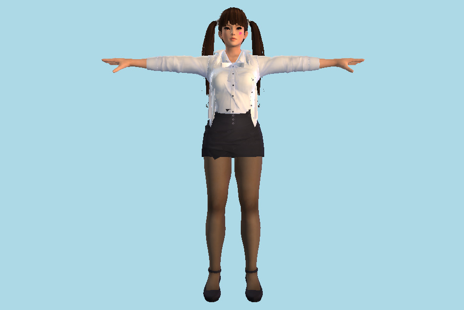 Tsukushi Hentai Girl 3d model