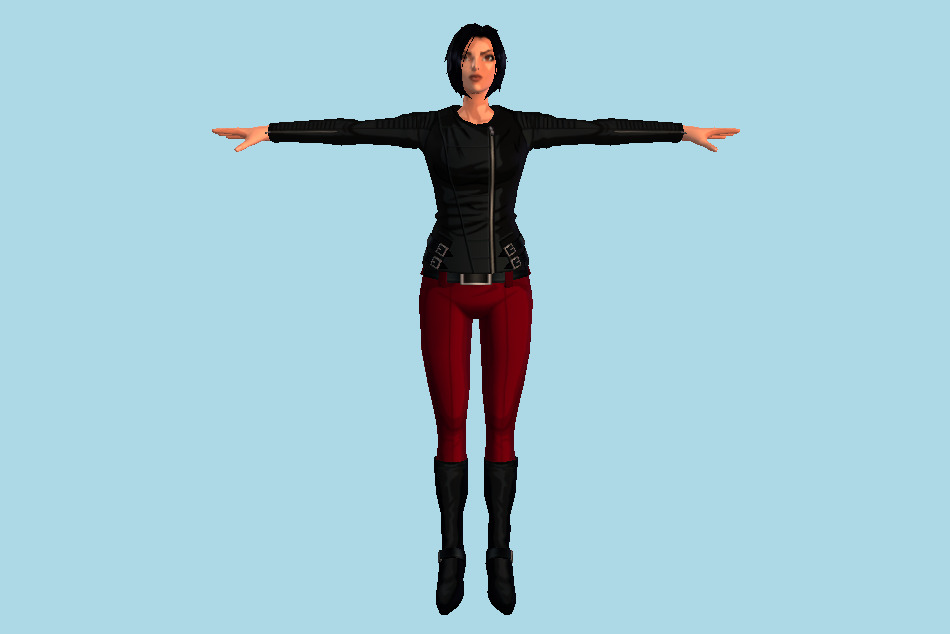 Hana Girl 3d model