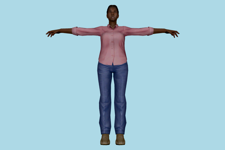 Girl 3d model