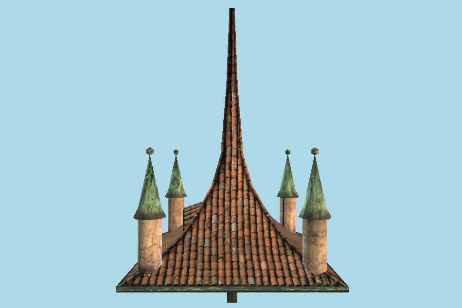 Firetower Roof 3d model