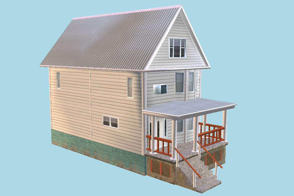 Wooden House 3d model