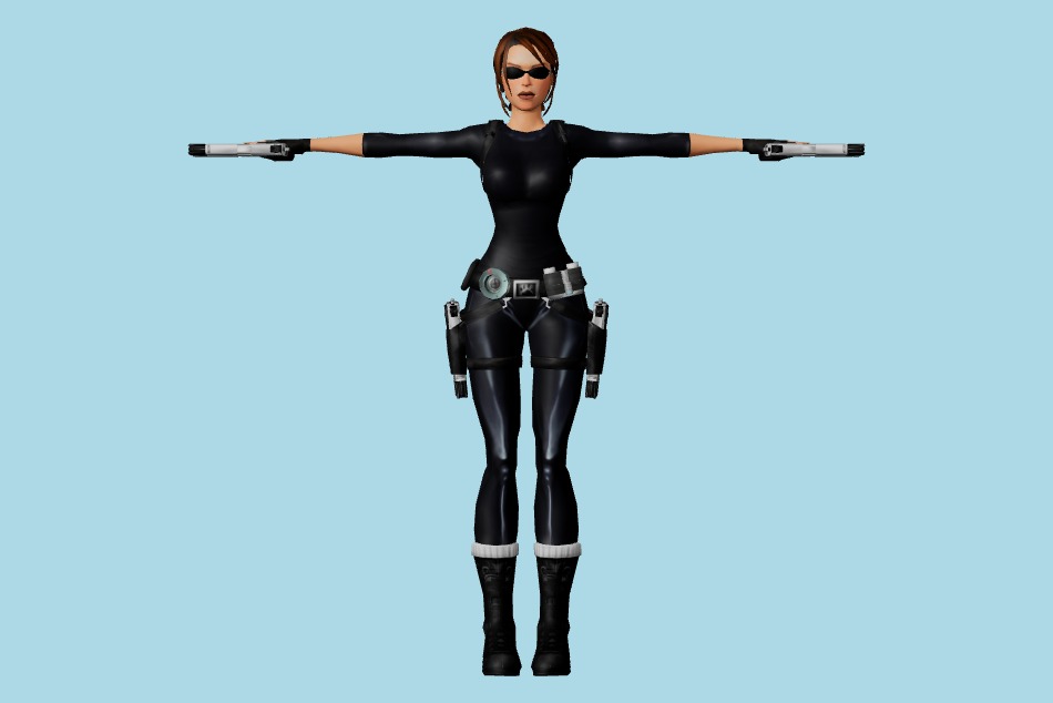 Tomb Raider 7: Lara Croft Catsuit 3d model
