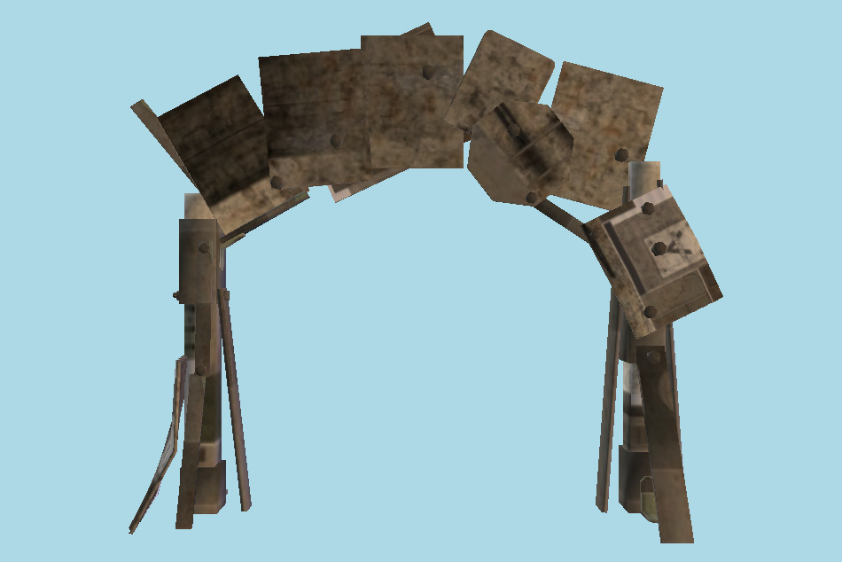 Trash Gate 3d model