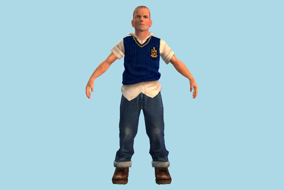 Jimmy Hopkins Man 3d model