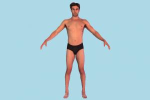 Swimmer Man Male