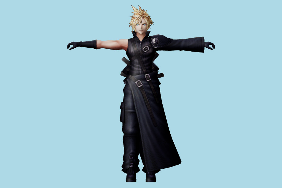 War of the Visions Final Fantasy Brave Exvius - AC Cloud 3d model