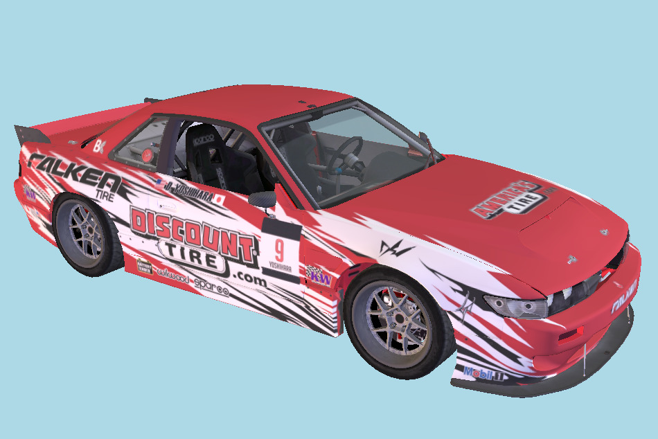 Nissan Car 240SX Daijiro Yoshihara 3d model