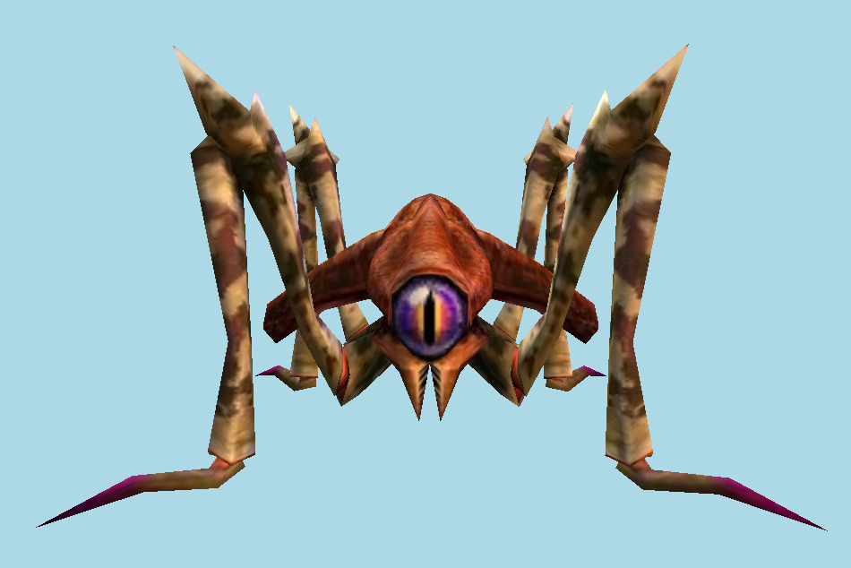 Zelda Capital Tektite-Red Spider 3d model