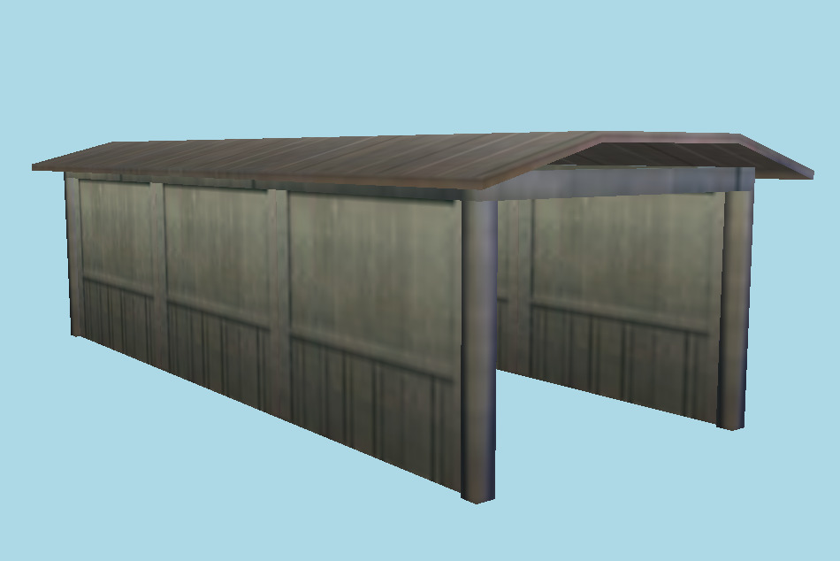 Cities: Skylines Shopping Cart & Shelter 3d model