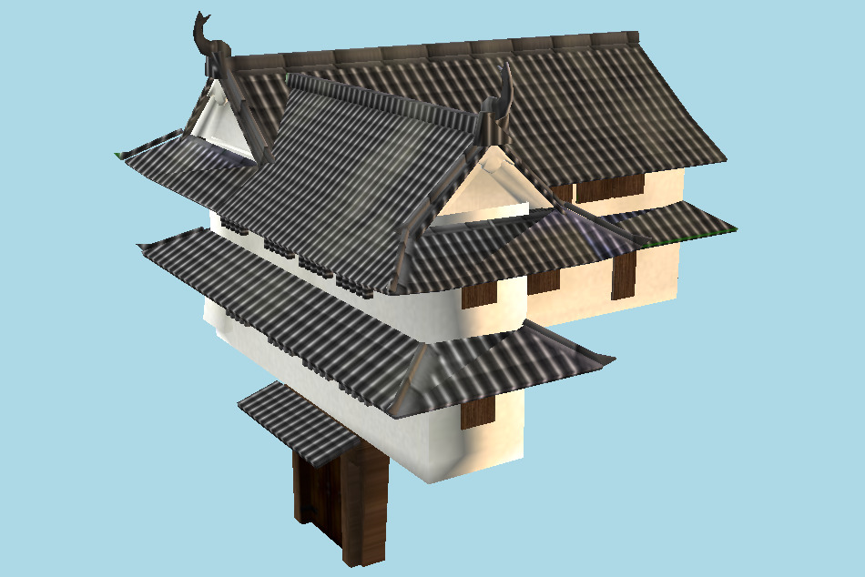 Tsuyama Castle 3d model