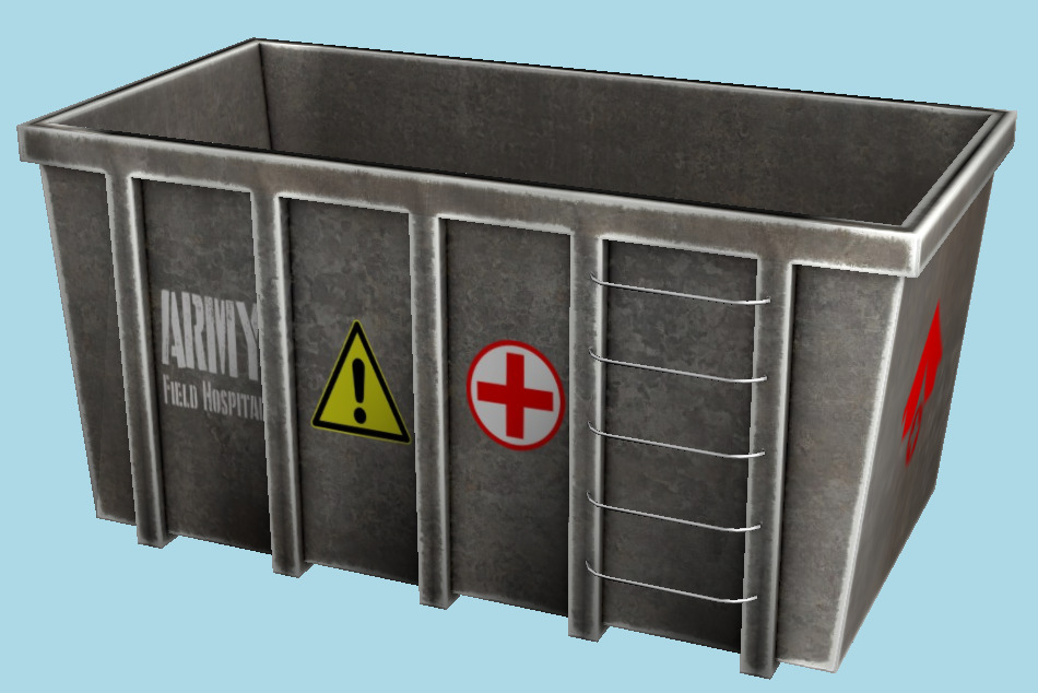 Container 3d model