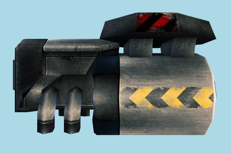 Rockets Launchers and Turret (AstroMenace) 3d model