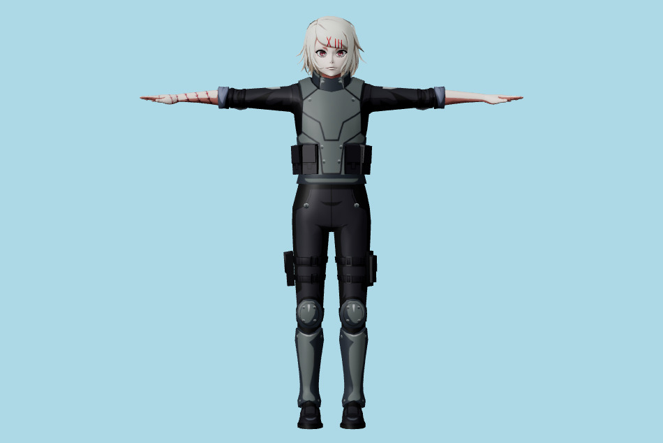 Tokyo Ghoul Re Birth - Juuzou Suzuya 3d model
