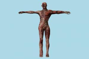 Nulled Zombie Resident-Evil, RE, zombie, resident, evil, people, human, xna, characters, rigged