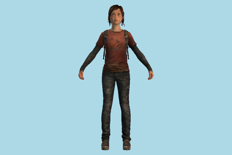 The Last Of Us - Ellie Girl 3d model