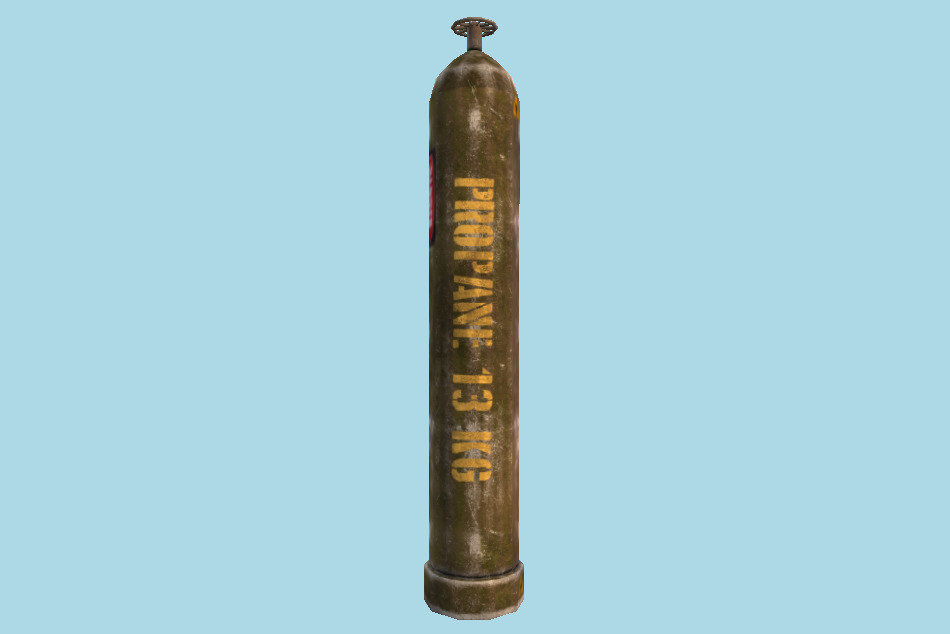 Gas Bottle 3d model