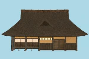 Hut House barn, farm, house, town, country, home, hut, cottage, building, build, residence, domicile, structure