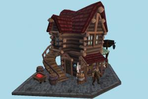 House house, home, country, farm, town, building, build, residence, domicile, structure