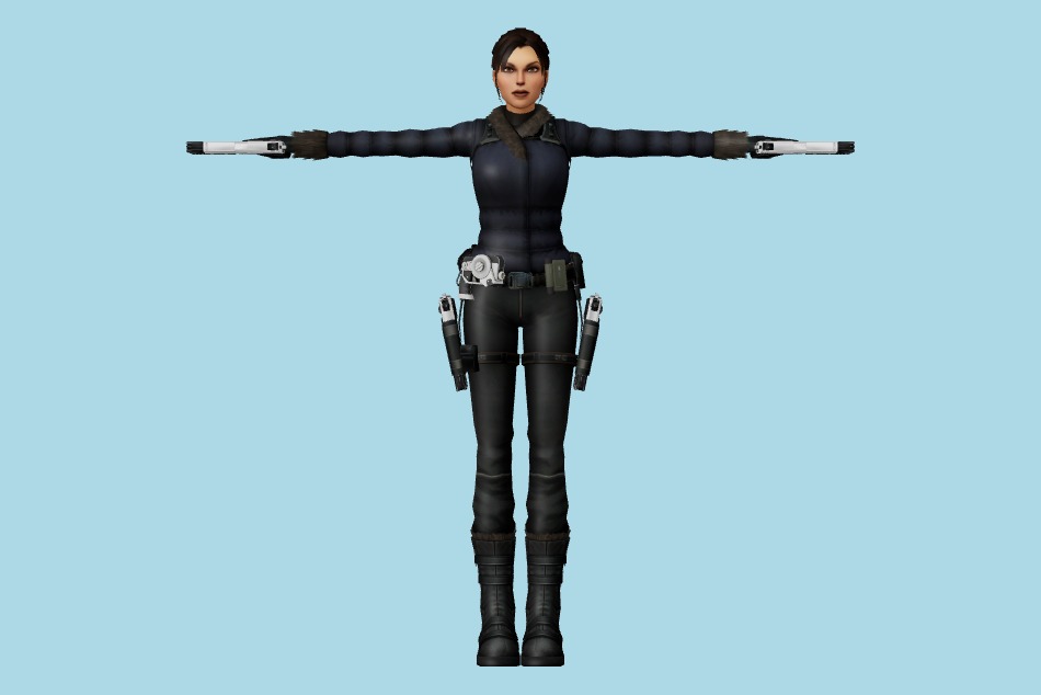 Tomb Raider: Underworld (Wii) - Lara Croft Winter Heavy 3d model