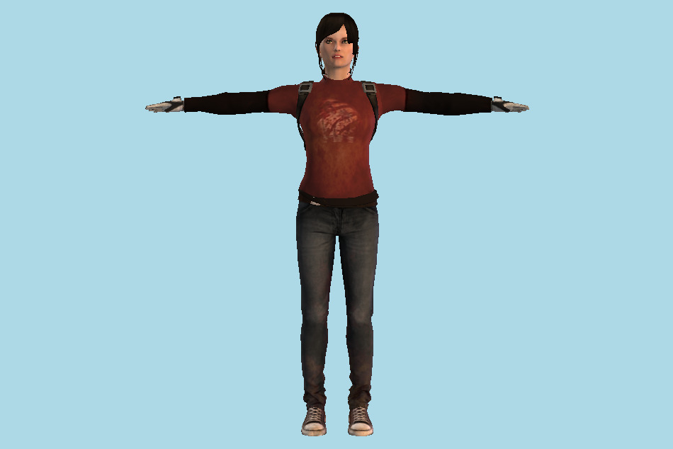 The Last Of Us - Ellie Girl 3d model