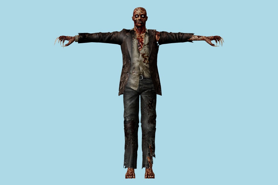 Resident Evil: Chronicles - Mansion Zombies 3d model