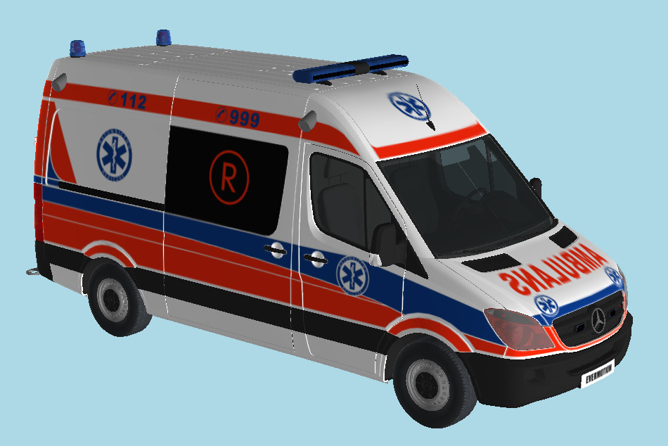 Ambulance Car 3d model