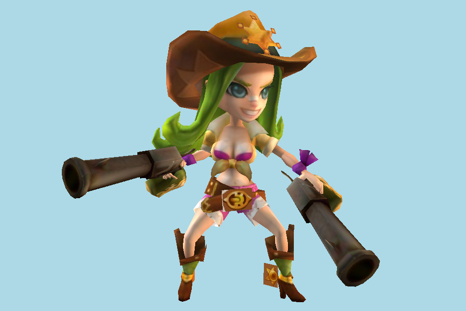 Summoners War Cow Girl (Awakened) 3d model