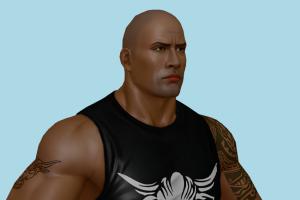 WWF the-Rock King-of-Fighters, kof, wwf, wcw, man, male, people, human, xna, characters, rigged