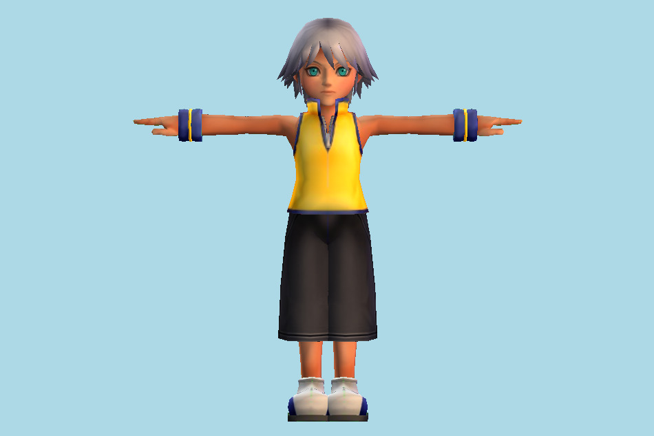 Kingdom Hearts Riku Child 3d model