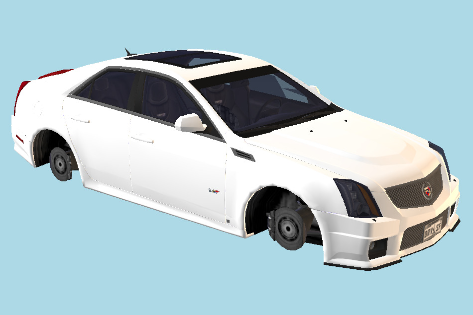 Cadillac 2010 CTS-V 3d model