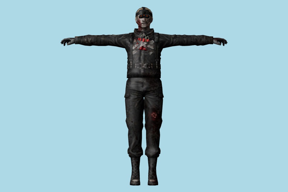Resident Evil: Chronicles - CVX Zombies Pack 3d model