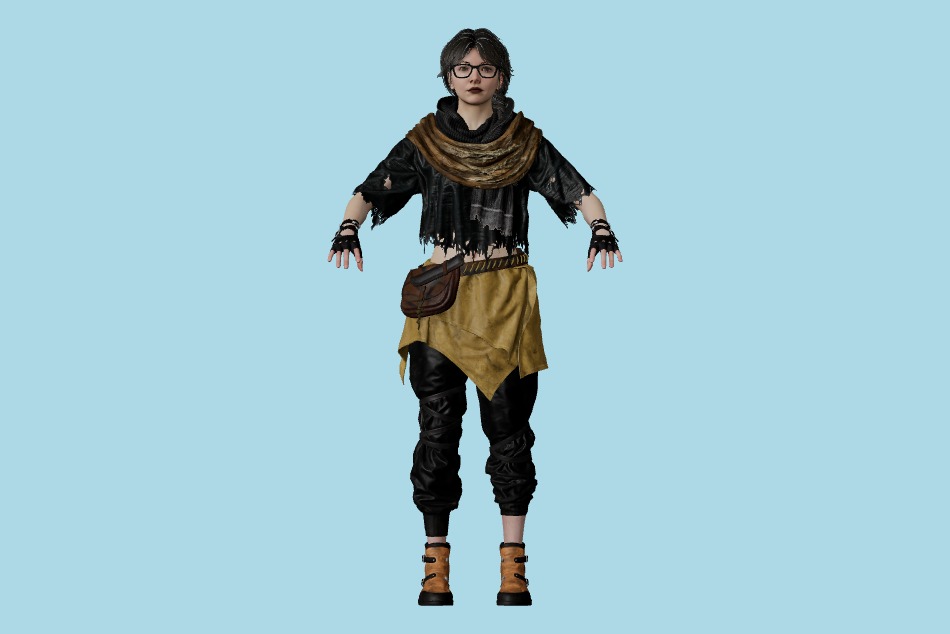 Resident Evil Risistance: Valerie (Wasteland) 3d model