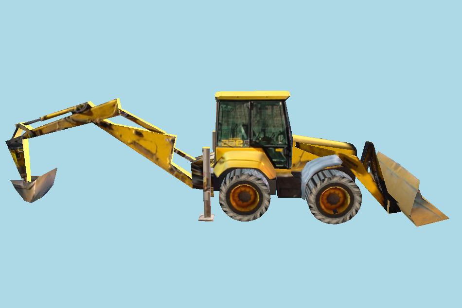 Tractor Construction Machine 3d model