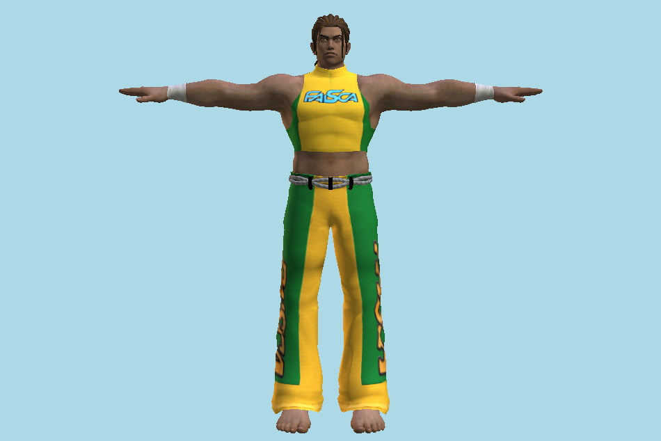 Tekken 7 - Tekken Eddy Gordo Capoeira Uniform 3d model