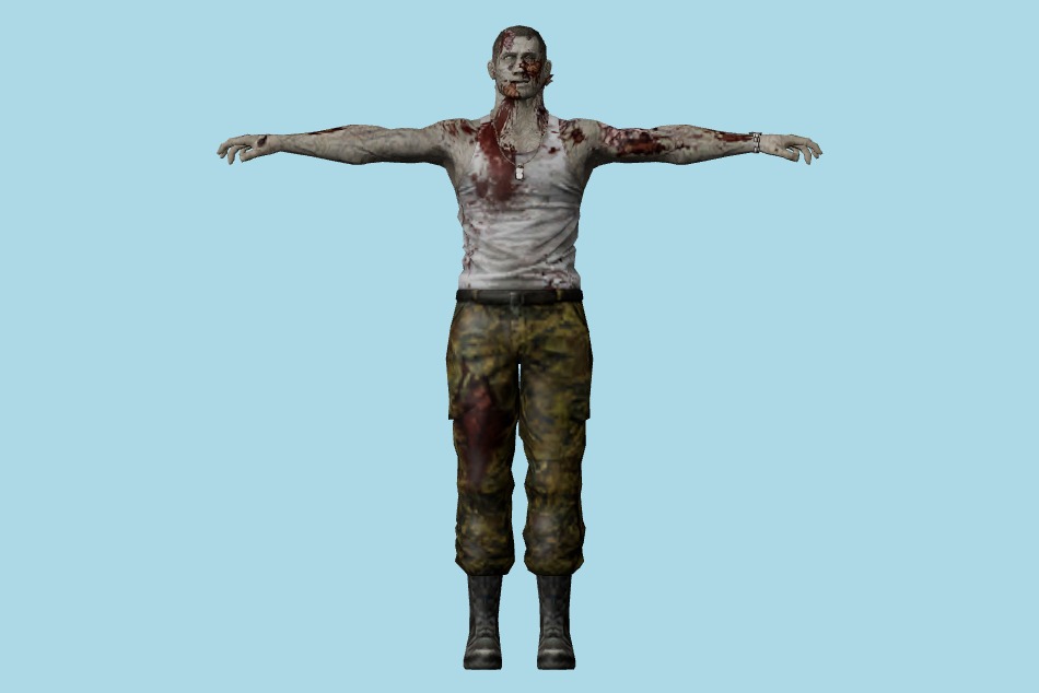 Resident Evil: Chronicles - CVX Zombies Pack 3d model