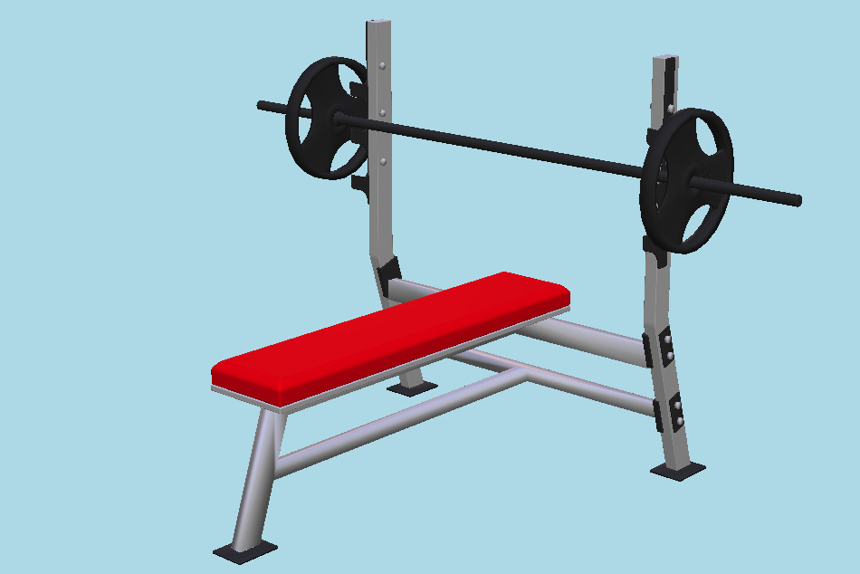 Weight Bench 3d model
