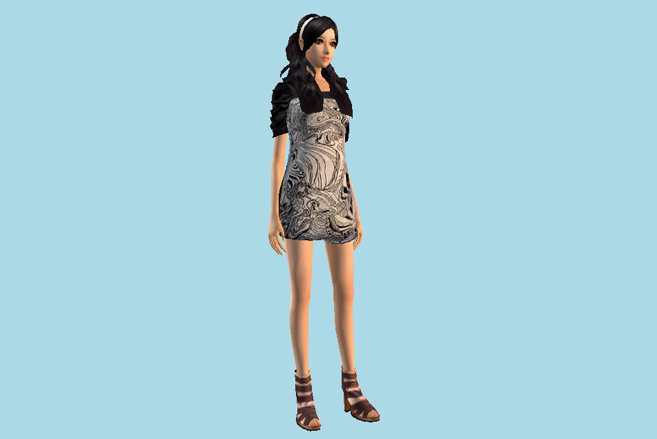 Girl 3d model