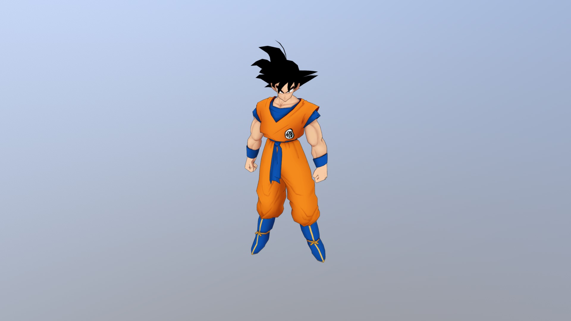 Model made by Quietrain - Goku Test Model - 3D model by Nemix 3d model