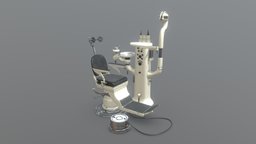 Old dental chair dental, hospital, dentist, urbex, heroasset, substancepainter, substance, asset, chair, gameasset, medical
