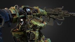 MECH MARINE C01 marine, mech, future, mechanical, robotic, mariner, sci-fi, robot