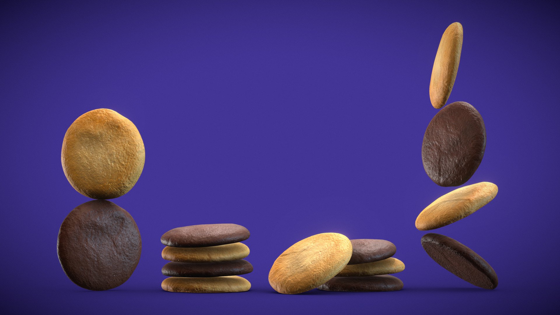 Cookies

Two Diffrent Beauty Textures

Butter Cookie

Chocolate Cookie

Model provided in two diffrent formats

1,  in cinema 4d r19.068 ( standard render file (
with studio render settings ( bonus )

2, IN FBX FILE FORMAT ( version 7.5 (2016)

**4K texture **

beauty                4444 x 4444

normal map      4444 x 4444

specular map    4444 x 4444 

You can use this Cookies model.
easily in ur advertising or visualisation projects..

Please don't forget to rate the model, for us it is very important :)

If you have any questions, you can contact me 

My Email : ubros27@gmail.com - Cookies - Buy Royalty Free 3D model by UJJWAL CHAUHAN (@Ujwal-Chauhan) 3d model