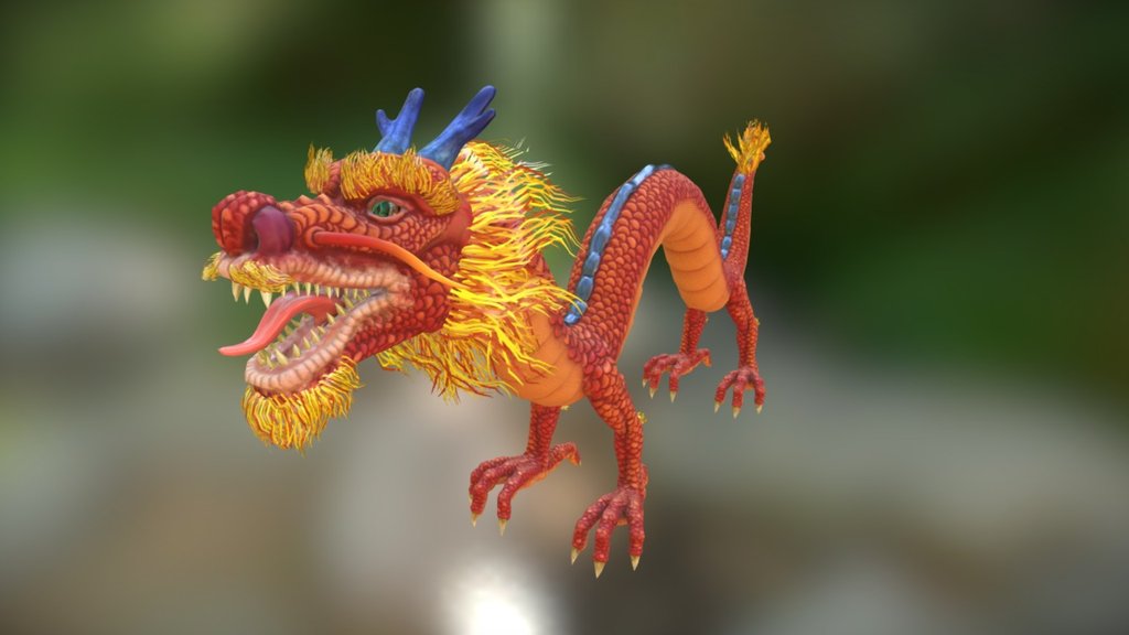 It's part of the Mulan scene I'm making. Hope you like it ^^ - WIP - Mushu - 3D model by Rodrigo Villani (@rvillani) 3d model