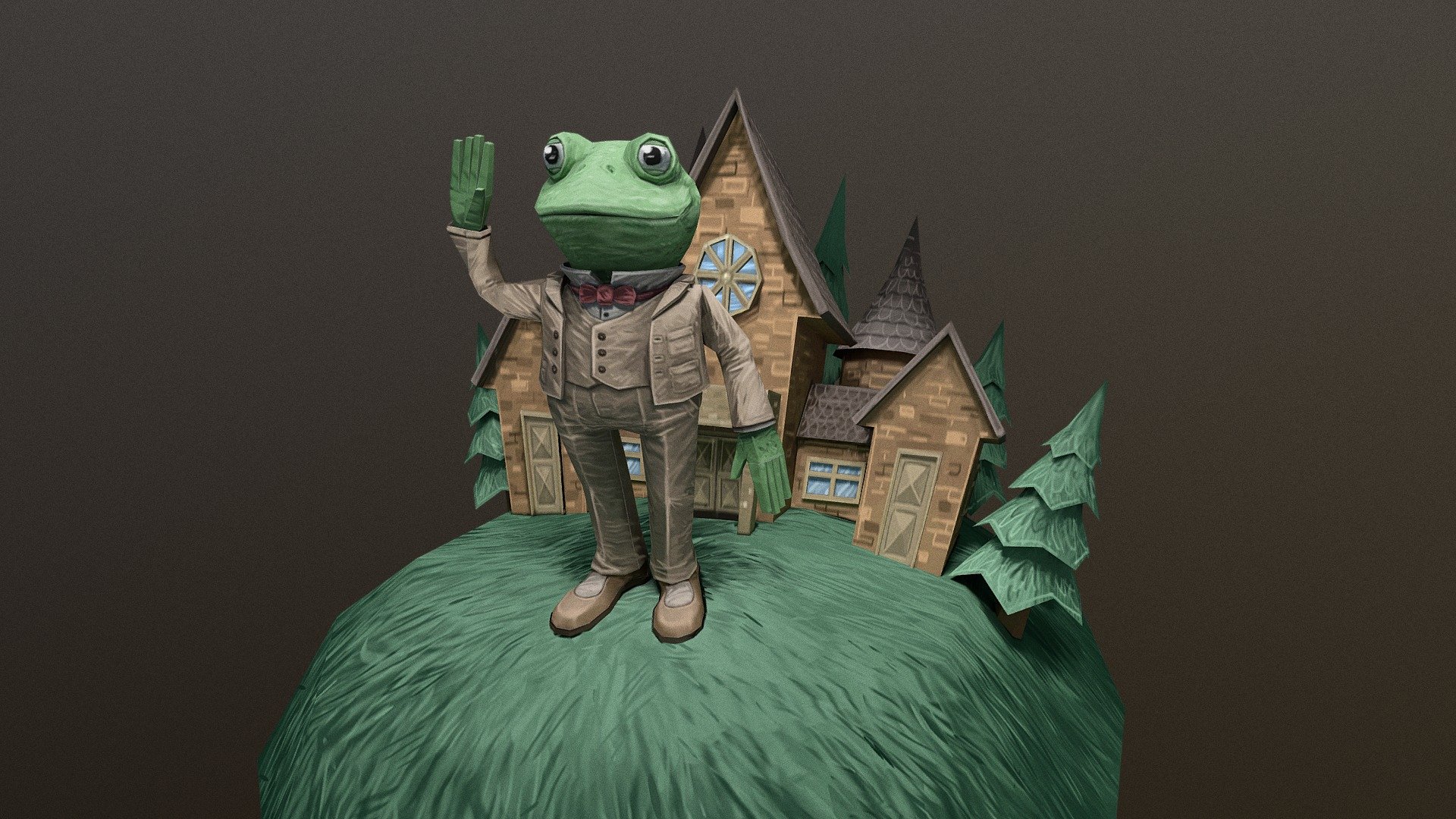 Based on the novel «Wind in the Willows». There is UV map error on sides of the hall. My bad, didn't double check it, sorry guys 3d model