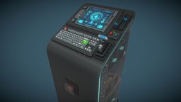 Sci-Fi Control Panel 2 power, stand, control, future, hands, panel, buttons, control_panel, scifi, sci-fi, futuristic, concept, keyboard