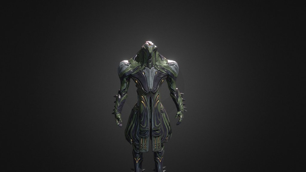 Alernate skin and helmet for Atlas - Warframe Tennogen 3d model