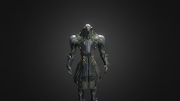 Atlas "Monolith" atlas, biomechanical, warframe, biomechanics, tennogen, character, helmet, sci-fi, skin